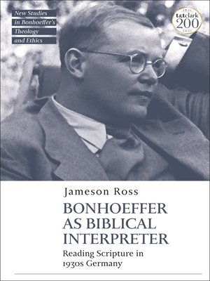 cover image of Bonhoeffer as Biblical Interpreter